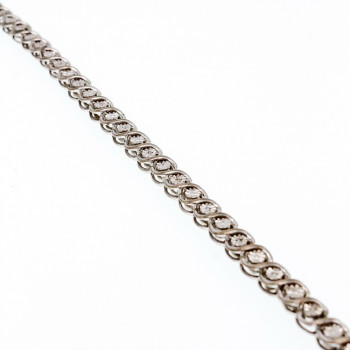 Sky Jewelry Браслет из серебра со вставками из белого топаза