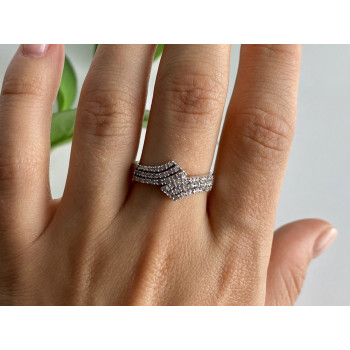 Sky Jewelry Кольцо из серебра с камнями топаз   Бесконечность