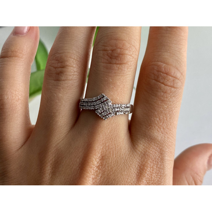 Sky Jewelry Кольцо из серебра с камнями топаз   Бесконечность