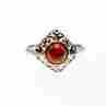 Sky Jewelry Кольцо из серебра с янтарем   Винтаж