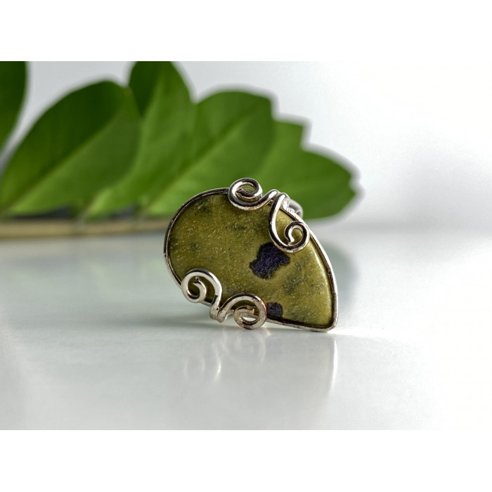 Sky Jewelry Серебряное кольцо с камнем яшма  Уникальность