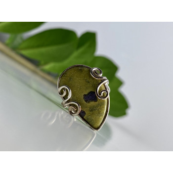 Sky Jewelry Серебряное кольцо с камнем яшма  Уникальность