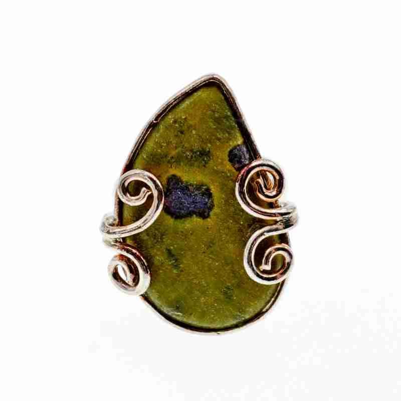 Sky Jewelry Серебряное кольцо с камнем яшма  Уникальность