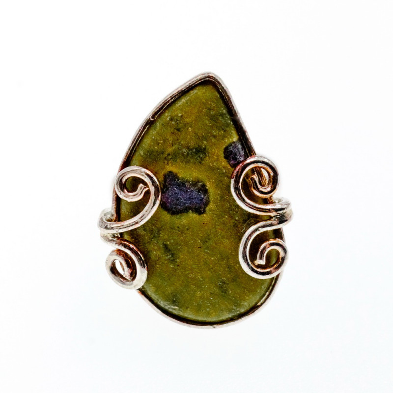 Sky Jewelry Серебряное кольцо с камнем яшма  Уникальность