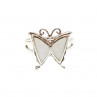 Sky Jewelry Серебряное кольцо с перламутром  Бабочка