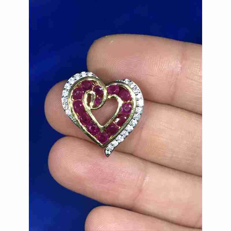 Sky Jewelry Кулон в позолоте 925 проба с камнем розовая шпинель