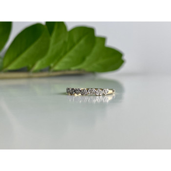 Sky Jewelry Золотое кольцо 10К (417 проба)  с белыми сапфирами  Сердце