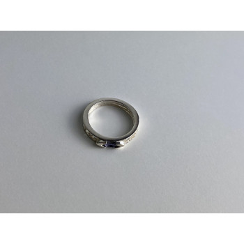 Sky Jewelry Серебряное кольцо с иолитом и фианитами