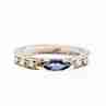 Sky Jewelry Серебряное кольцо с иолитом и фианитами