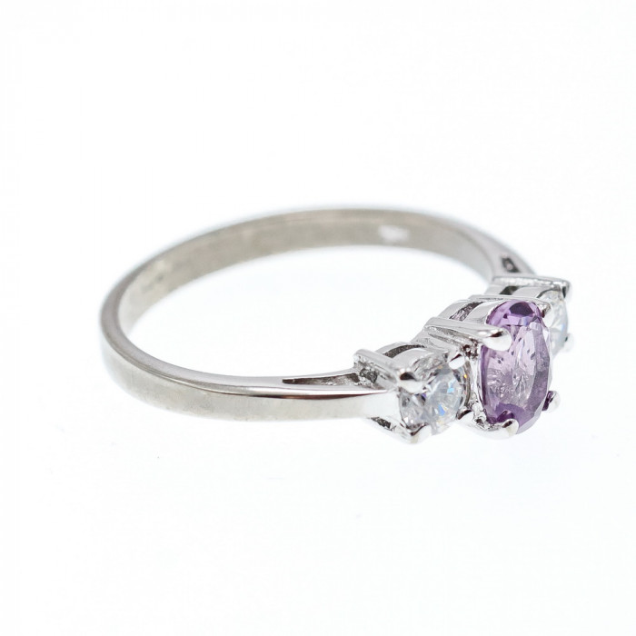 Sky Jewelry Серебряное кольцо с иолитом и фианитами  Нежность