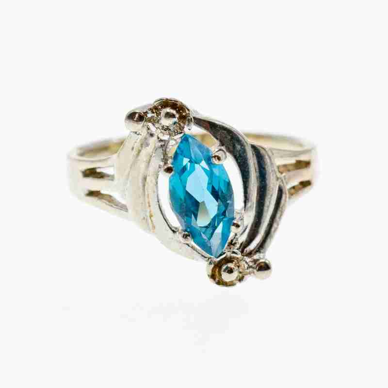 Sky Jewelry Кольцо из серебра с турмалином параиба   Совершенство