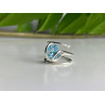 Sky Jewelry Серебряное кольцо с топазом  Уникальность