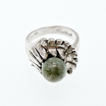 Sky Jewelry Серебряное кольцо с камнем яшма  Изумление