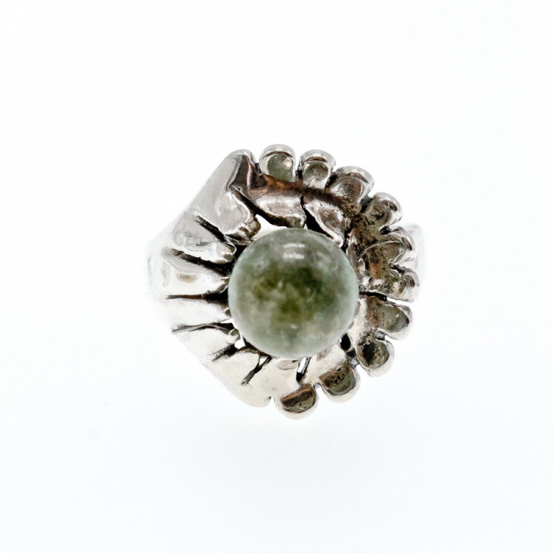 Sky Jewelry Серебряное кольцо с камнем яшма  Изумление