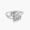 Sky Jewelry Серебряное кольцо 925 пробы с фианитами  Сердца