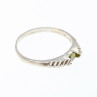 Sky Jewelry Серебряное кольцо с хризолитом  Классика