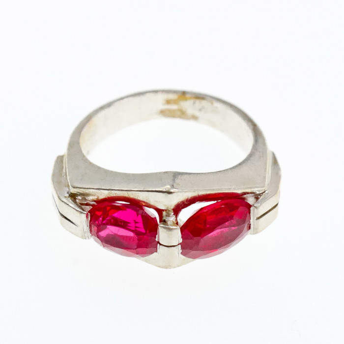 Sky Jewelry Серебряное кольцо с розовой шпинелью  Мечта