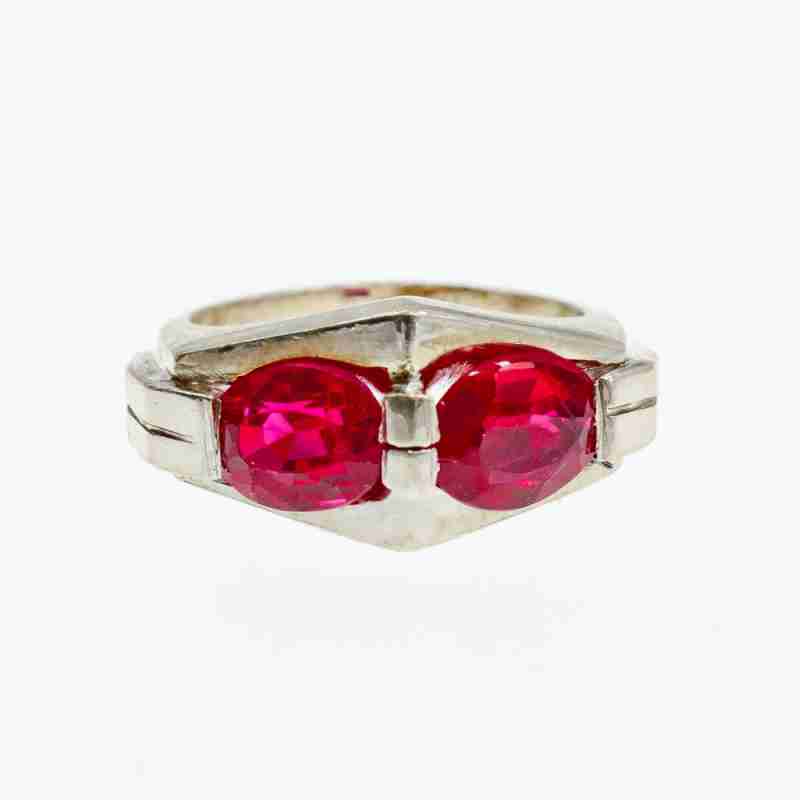 Sky Jewelry Серебряное кольцо с розовой шпинелью  Мечта