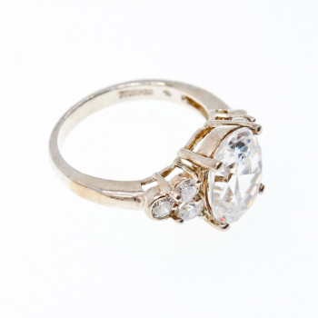 Sky Jewelry Серебряное кольцо с фианитами  Сияние