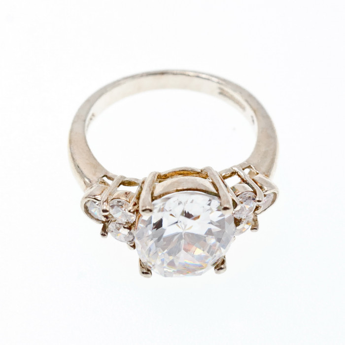 Sky Jewelry Серебряное кольцо с фианитами  Сияние