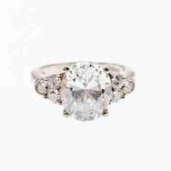 Sky Jewelry Серебряное кольцо с фианитами  Сияние
