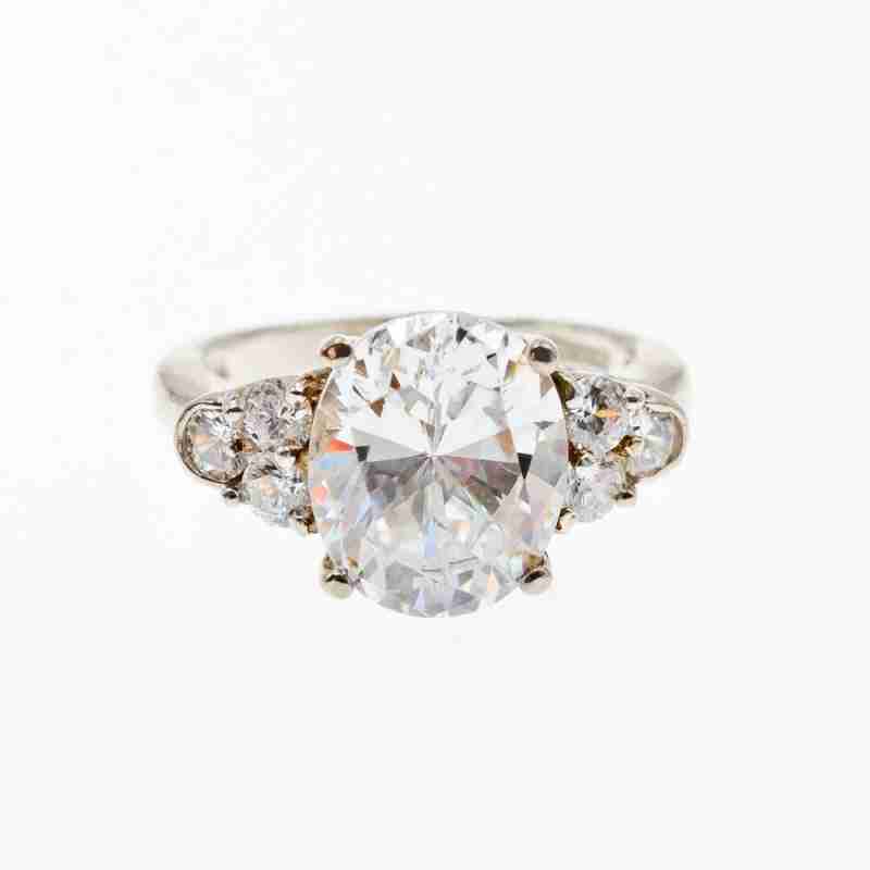 Sky Jewelry Серебряное кольцо с фианитами  Сияние