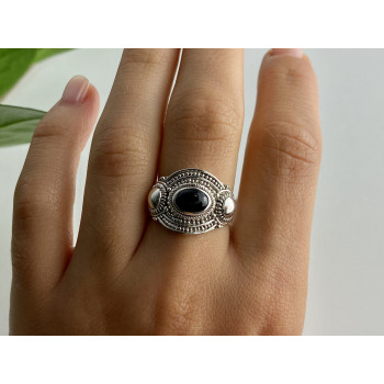 Sky Jewelry Серебряное кольцо с камнем звездчатый сапфир   Винтаж