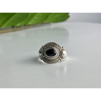 Sky Jewelry Серебряное кольцо с камнем звездчатый сапфир   Винтаж