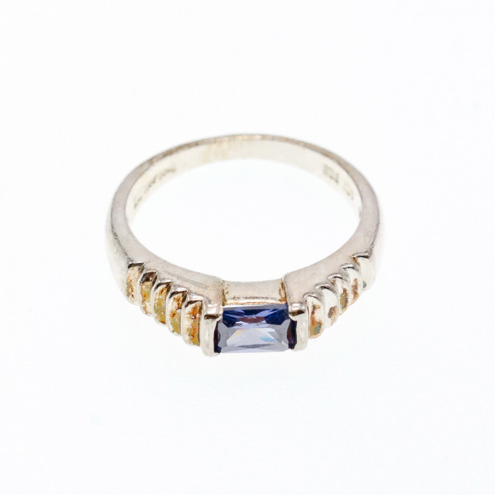 Sky Jewelry Серебряное кольцо 925 пробы с фианитами  Классика 100