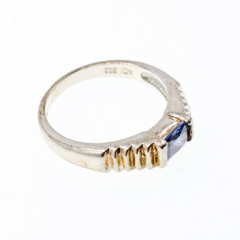 Sky Jewelry Серебряное кольцо 925 пробы с фианитами  Классика 100