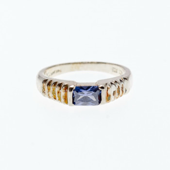 Sky Jewelry Серебряное кольцо 925 пробы с фианитами  Классика 100