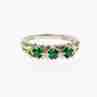 Sky Jewelry Серебряное кольцо с изумрудом   Нежность