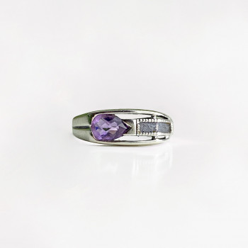 Sky Jewelry Серебряное кольцо с турмалином   Капля