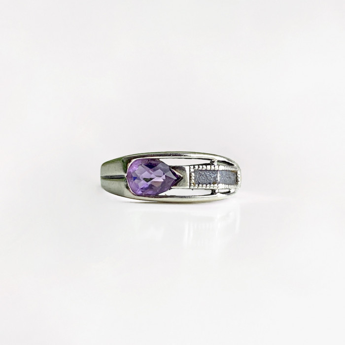 Sky Jewelry Серебряное кольцо с турмалином   Капля