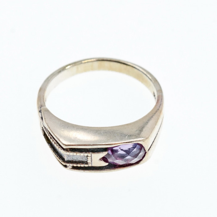 Sky Jewelry Серебряное кольцо с турмалином   Капля