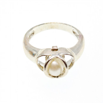 Sky Jewelry Серебряное кольцо с жемчугом  Уникальность