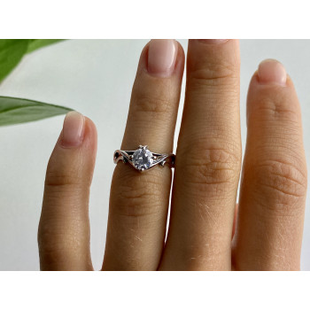 Sky Jewelry Серебряное кольцо с фианитом  Мечта