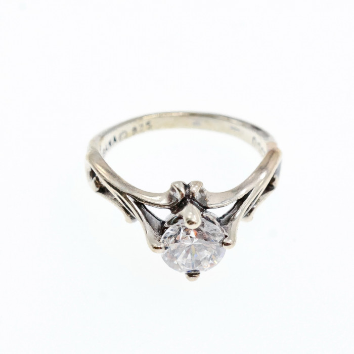 Sky Jewelry Серебряное кольцо с фианитом  Мечта