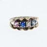 Sky Jewelry Серебряное кольцо с натуральными камнями   Радуга