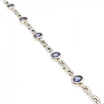 Sky Jewelry Серебряный браслет с турмалином  Винтаж