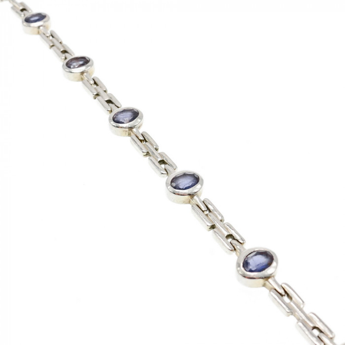 Sky Jewelry Серебряный браслет с турмалином  Винтаж