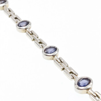 Sky Jewelry Серебряный браслет с турмалином  Винтаж