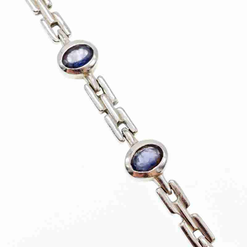 Sky Jewelry Серебряный браслет с турмалином  Винтаж