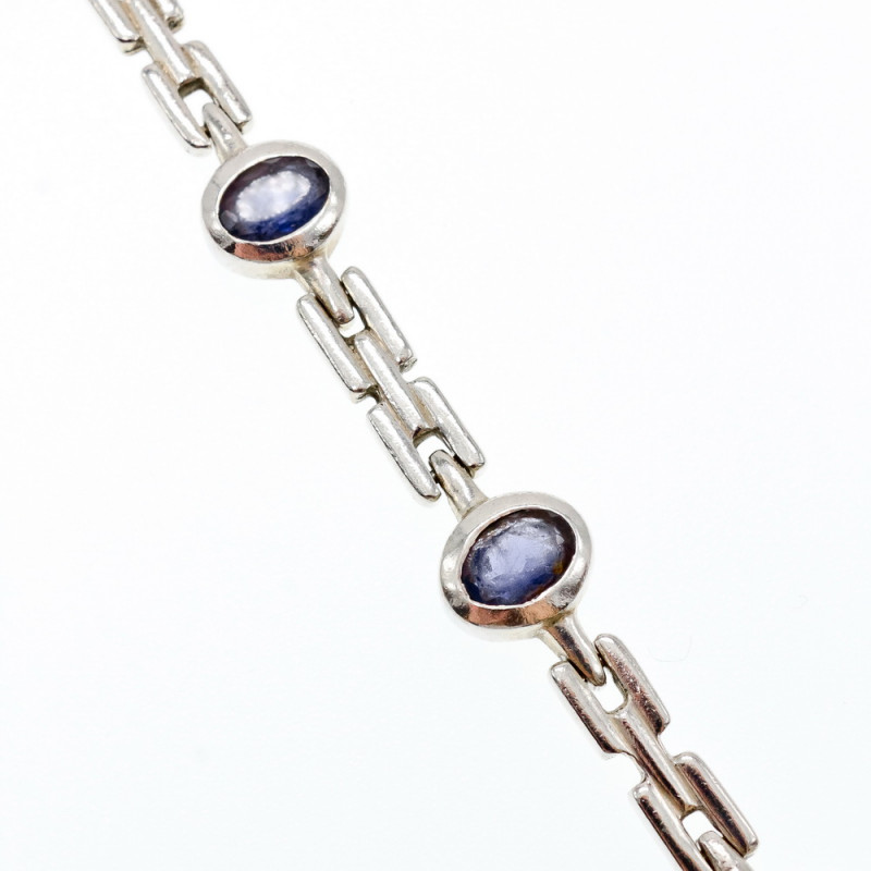 Sky Jewelry Серебряный браслет с турмалином  Винтаж