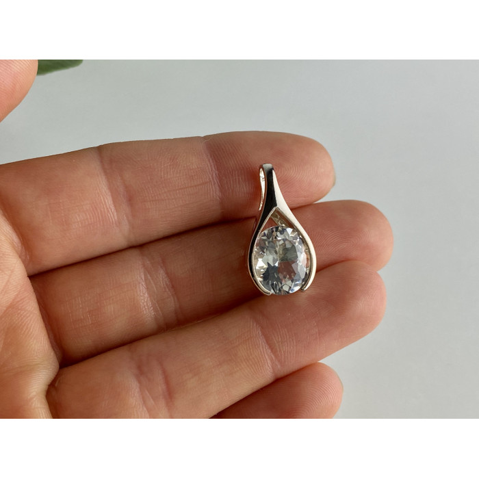 Sky Jewelry Серебряный кулон 925 пробы с камнем кварц
