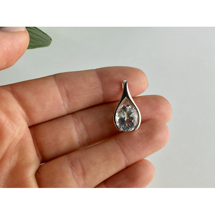 Sky Jewelry Серебряный кулон 925 пробы с камнем кварц