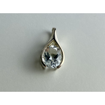 Sky Jewelry Серебряный кулон 925 пробы с камнем кварц