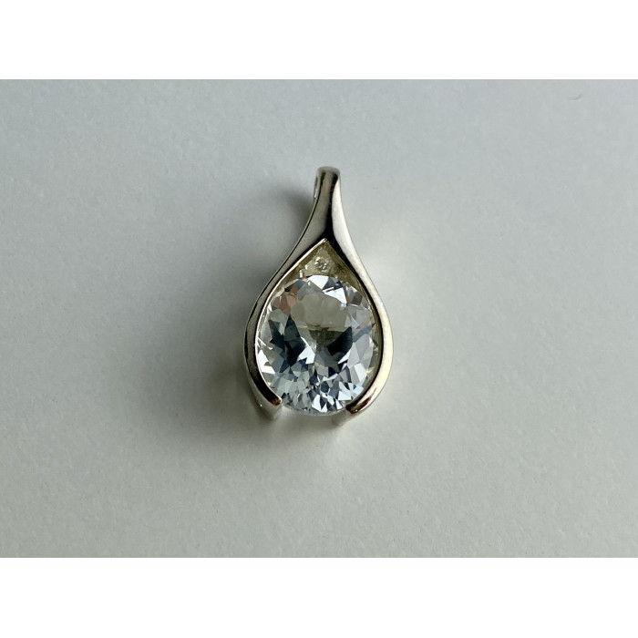 Sky Jewelry Серебряный кулон 925 пробы с камнем кварц