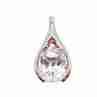 Sky Jewelry Серебряный кулон 925 пробы с камнем кварц