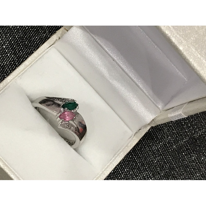 Sky Jewelry Серебряное кольцо с фианитами